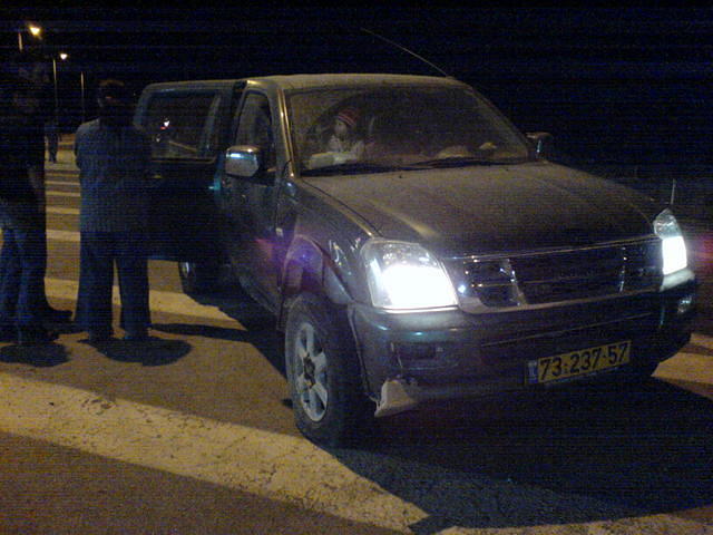 תאונה על כביש הערבה צילום: גידי קליין